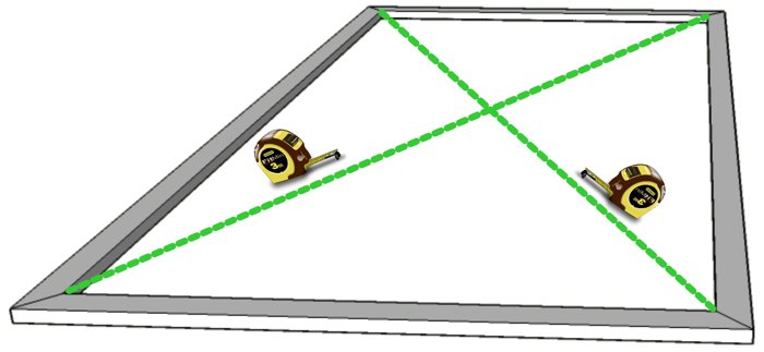 escuadra diagonales