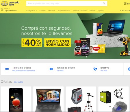 pantalla mercadolibre